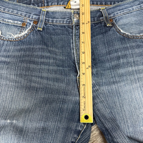 Lucky Brand 361 Vintage Straight Men's Blue Distressed Jeans 32 Waist - Picture 12 of 13